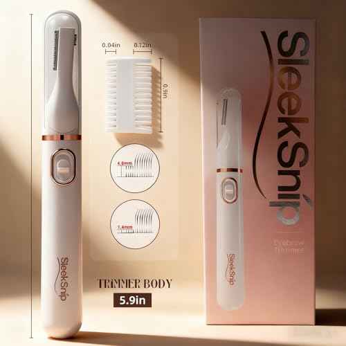 2025 Eyebrow Trimmer Facial Shaver for Women - Painless Facial Hair Remover, Mini Personal Grooming Tool with Combs