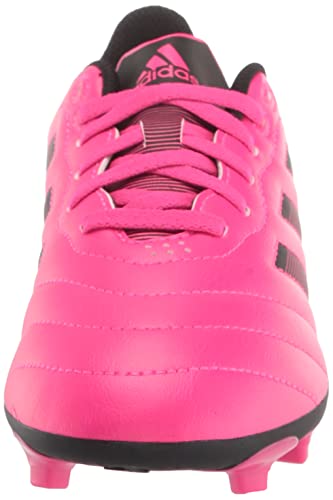 adidas Kids Goletto VIII Firm Ground Soccer Shoe, Team Shock Pink/Black/Black, 10 US Unisex Toddler