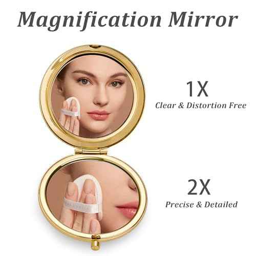 Personalized Gifts for Women Girls Her, Custom Gift for Adult Teen Kid, Inspirational Compact Mirror for Christmas, Secret Santa, Stocking Stuffers, Graduation, Birthday, Wedding