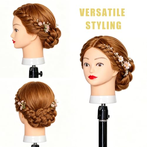 Mannequin Head 28" Golden Blonde Hair 80% Human Hair Styling