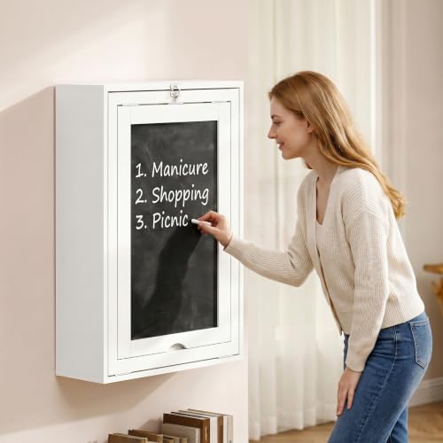 Wall Mounted Folding Nail Desk with Storage Shelves