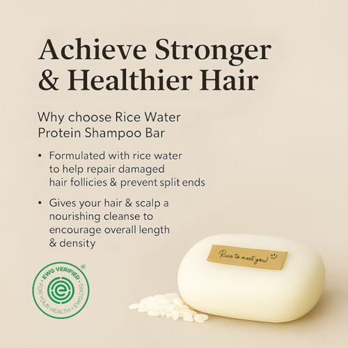 Mimosu Hair Growth Shampoo Bar with Fermented Rice Water - 5oz