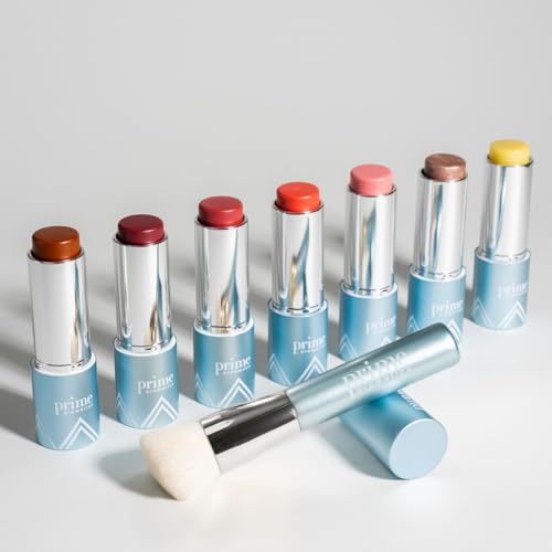 Prime Prometics PrimeWand Brush for Mature Women - Vegan, Ultra-Soft Makeup Brush with High-Density Fibers for Airbrushed Finish ? Works with Creams, Powders & Liquids ? Perfect for Mature Skin