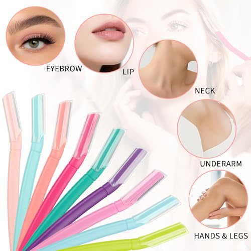 Dermaplaning Tool 3-Pack for Women - Facial Hair Remover with Micro-Guards