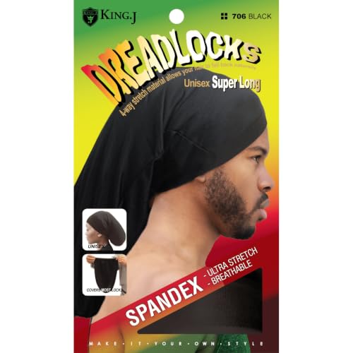 Spandex Dreadlock Cap - Super Long Unisex Stretch