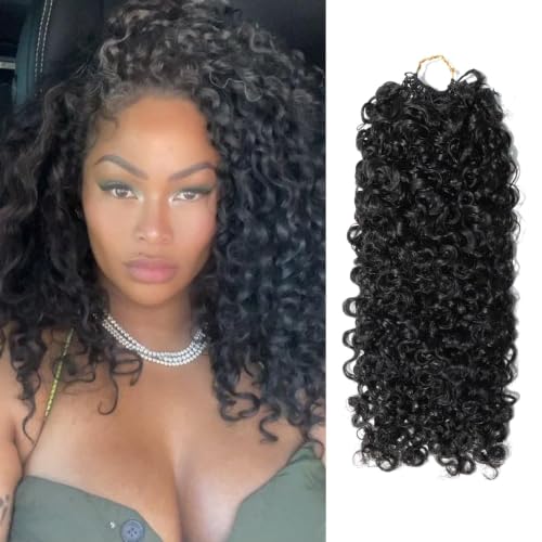 Knotless Curly Crochet Braid Hair 14" | Real Human Hair
