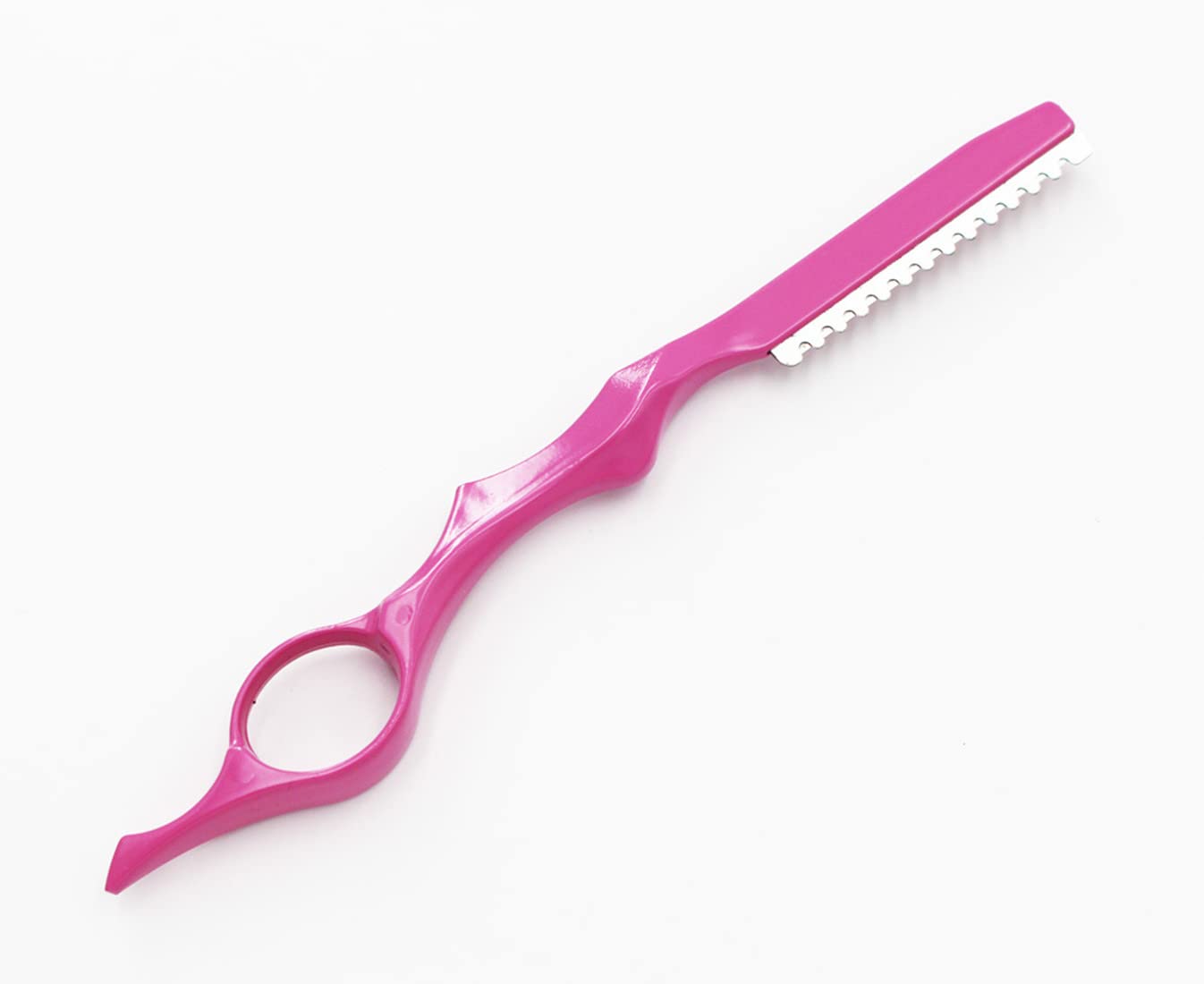 ROCOCO Professional 5.5 inch Pink Salon Hair Cutting Scissors and Hair Thinning Shears with Razor for Female Hairdresser(Pink)