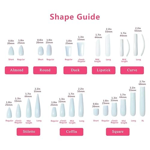 LOVFUL Press on Nails FROZEN | Handmade with Full Covered Crystals | Reusable Full Cover Nails | Stiletto Classic Regular 1.3 in | H319-M