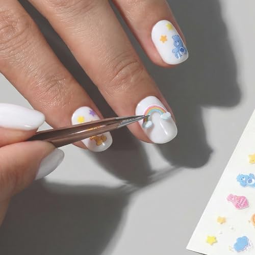 Care Bears Nail Decals – Self-Adhesive Stickers for Custom Manicures