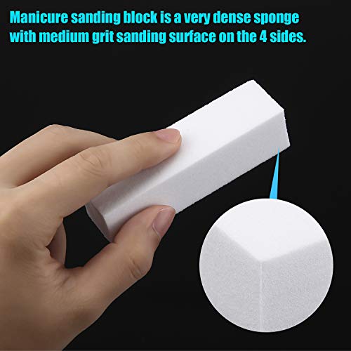 20-Pack Nail Buffer Blocks, 4-Way Sanding Sponge