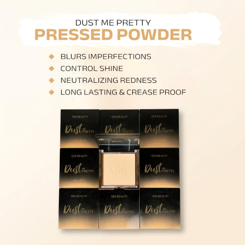 HOUSE OF QUE MAY Dust Me Pretty Powder Cinnamon Bun Compact Matte Setting Powder for All Skin Types