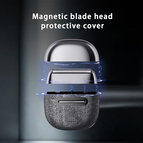Electric Foil Shavers for Men Portable Electric Razor Mini with 3D Floating Blades,Travel Lock & Fast USB-C Charging Palm-Sized Design Wet/Dry Use, Compact Travel Shaver for Face, Beard & Body