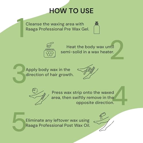 Raaga Professional Aloe Vera Liposoluble Body Wax | Soft Wax for Hair Removal | Gently Removes Unwanted Hair & Tan | Soothes & Hydrates Skin | For Sensitive Skin | 27.05 Fl Oz/800ml