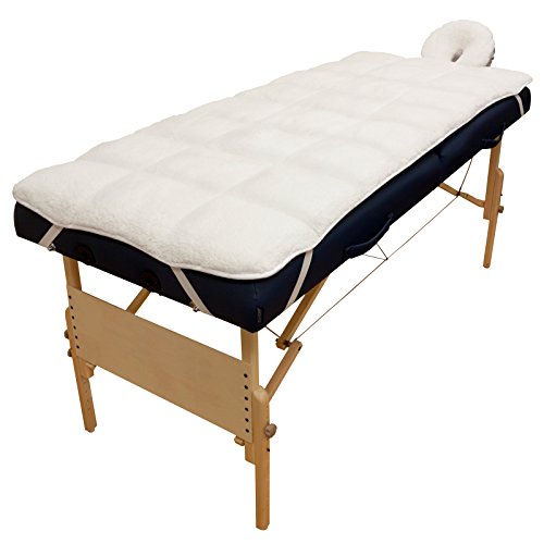 Body Linen Abundance Quilted Fleece Massage Table Pad Set with Face Cover
