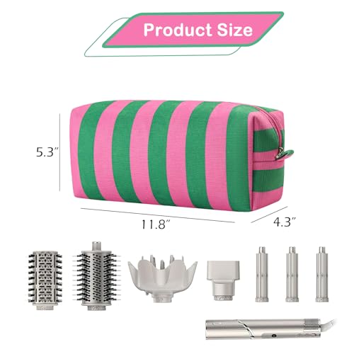 Hair Dryer Travel Bag with Corduroy, Flat Iron & Curling Iron Organizer