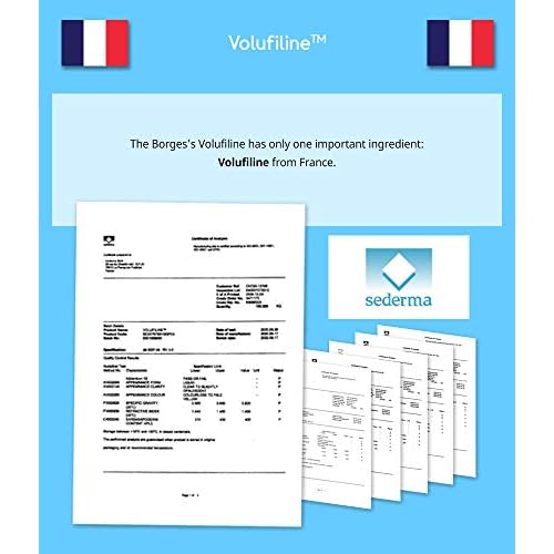 Volufiline Serum, Pure Volufiline Oil for face, breast, butt, under eyes, Skin Elasticity, 100% Genuine, France Sederma, Cosmetic Ingredient booster korean volifiline glass bottle, 1.7 fl. oz. / 50 ml