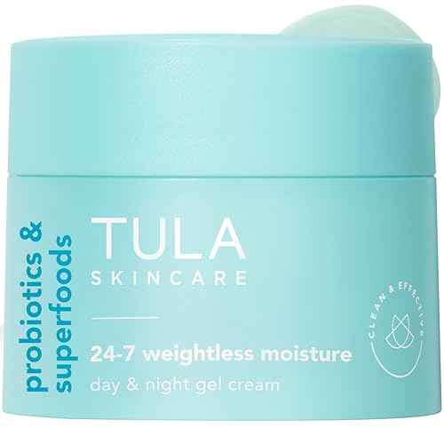 TULA Skin Care 24-7 Weightless Moisture Hydrating Day & Night Cream - Anti-Aging Lightweight Gel Cream Moisturizer for Face, Contains Watermelon & Blueberry Extract
