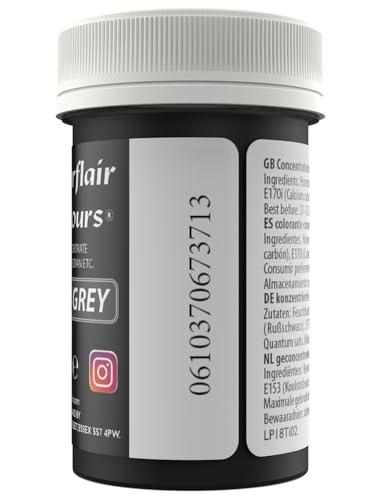 Sugarflair Spectral Paste Shadow Grey Edible Food Colouring