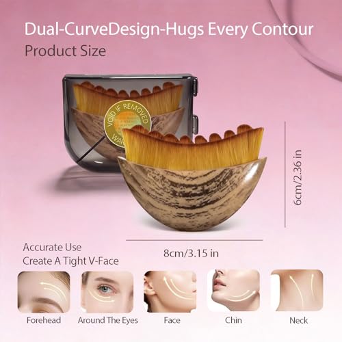 Lymphatic Contour Face Brush for Jawline & Sculpting