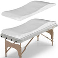 FAHKNS Lash Bed Topper Milky White 70.8 x 23.6 in Ergonomic High-Density Foam