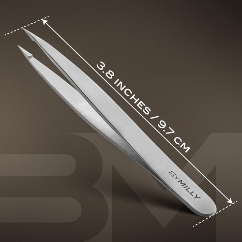 Pointed Tweezers | Stainless Steel Fine Point Hair Removal