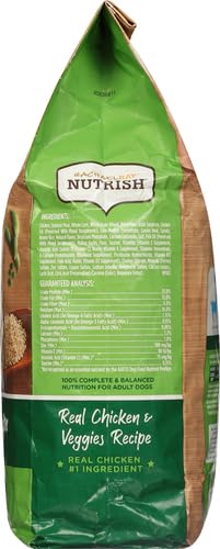 Rachael Ray Nutrish Premium Natural Dry Dog Food with Added Vitamins, Minerals & Taurine, Real Chicken & Veggies Recipe, 6 Pounds (Packaging May Vary)