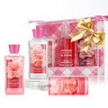 Bath and Body Gift Set ? Japanese Cherry Blossom, Travel-Size Spa Kit with Gel, Lotion, Mist & Natural Extracts, Ideal for Birthday, Mother's Day & Christmas Gifts