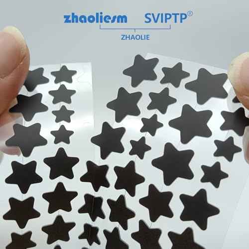 Black Star Pimple Patches for Face, 153 Counts Hydrocolloid Star Acne Patches, Cute Zit Covers for Face, Spot Stickers with Tea Tree, Salicylic Acid and Cica Oil