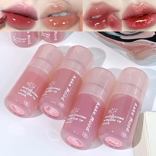 Jelly Lip Gloss Set (4pcs) - Moisturizing & Plumping