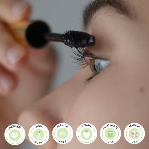 Clearly LASH, Natural Eyelash Growth Serum for Longer, Fuller Enhanced Lashes and Brows with Castor Oil + Vitamin E | Irritation Free and Paraben Free