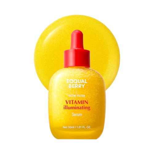 EQQUALBERRY Vitamin Illuminating Serum ? Brightening Vitamin C Serum with Niacinamide | Strengthens skin barrier | Hydrates using Ceramide and Hyaluronic Acid, 1.01oz / 30ml