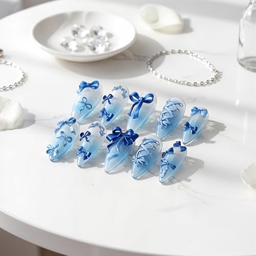 Bowknot Silicone Nail Molds - 25-Piece Reusable 3D Bow Nail Art Mold for Gel, Resin & UV
