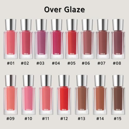 BBIA Over Glaze Lip Gloss - Plumping & Volumizing Glossy Lip Tint with High-Glow Glassy Shine Finish, Naturally Moisturizing, Non-Sticky, Lightweight, Vegan, Korean Makeup (01 PEACH SYRUP)