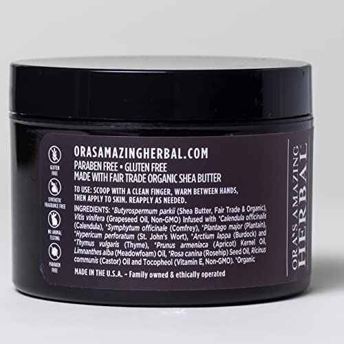 Ora's Amazing Herbal Salve & Butter Set for Dry Skin, Eczema Cream Treatment, Touchy Skin Salve, Ultra Healing Body Butter, Organic Calendula for Skin, Herbal Salves, Unscented Skincare