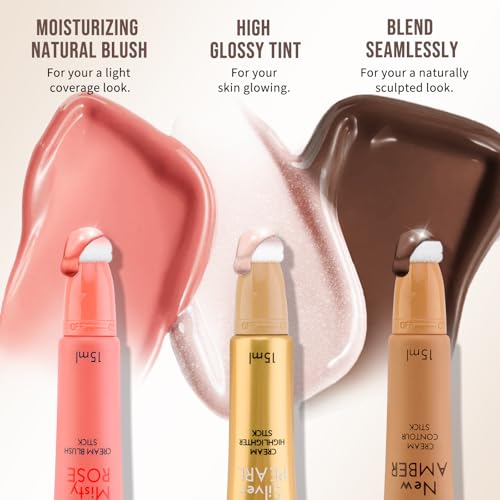 Color Nymph Liquid Makeup Wand Trio - Contour, Blush & Highlighter