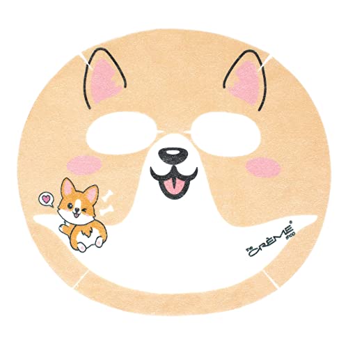 The Crème Shop Korean Skin Care Animal Face Mask Sheet 3 Pack (Corgi)