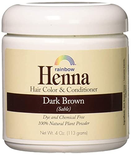 Rainbow Research Henna Hair Color Dark Brown - 4 oz