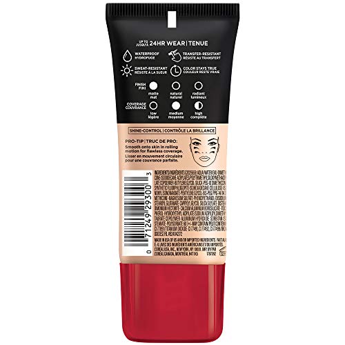 L'Oreal Paris Infallible Pro-Matte Foundation, Shell Beige 1oz