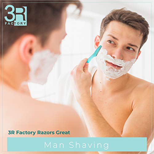 Facial Hair Removal for Women - 3R Factory Ladies Face Razor for Peach Fuzz, Lady Shavers for Womens, Eyebrow, Facial & Neck. Come with Safety Cover (Packs of 6)