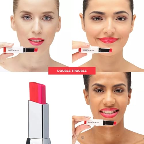 Klasme Two Tone Lipstick Double Trouble - Dual Color Matte