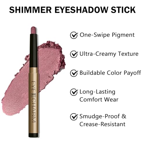 Shimmer Eyeshadow Stick - Waterproof Plum Purple Cream