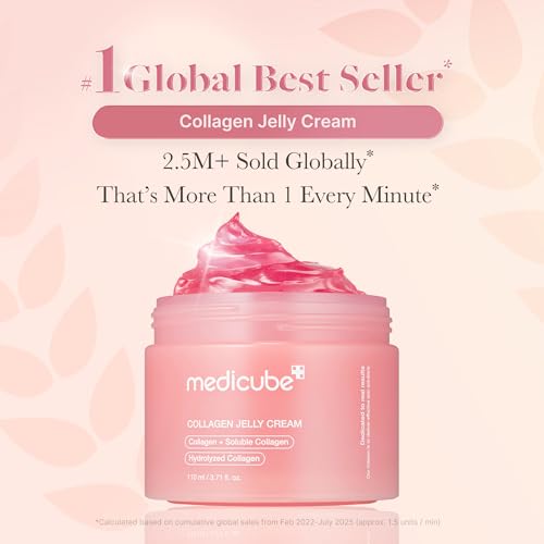 medicube Glow Essential Care Duo: Zero Exosome Shot 7,500 PPM Spicule Facial Serum and Collagen Jelly Cream 110ml | Korean Skincare, Skincare Sets