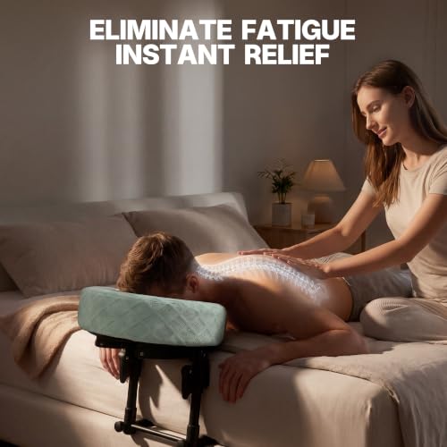 Adjustable Massage Headrest for Bed | Memory Foam Face Cradle