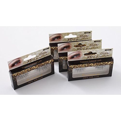 "4 Pairs" Miss Lash 100% Handmade Tapered 3D Volume lash M368