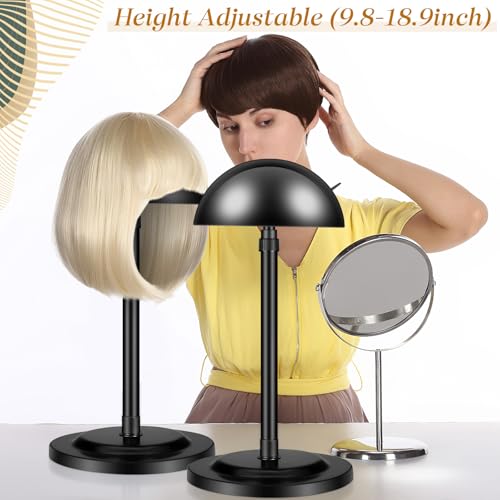 Tatuo 8 Pcs Adjustable Wig Stand Set, 9.8"-18.9" Height