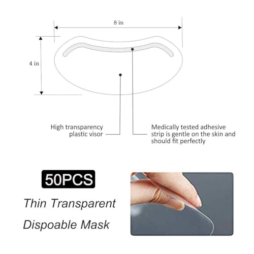 Shower Eye Shield 50 PCS Waterproof Eyebrow Visor