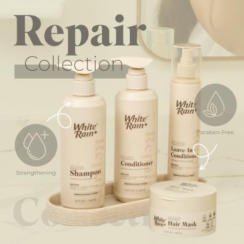 White Rain Repair Hair Care Set - Shampoo, Conditioner & Mask for Damaged Hair