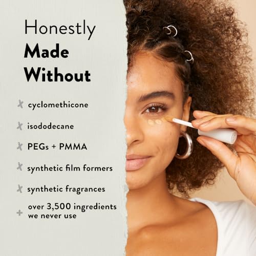 Honest Beauty Fresh Flex Concealer with Niacinamide + Vitamin E + Hyaluronic Acid | Vegan + Cruelty free | Sand, 0.17 fl oz