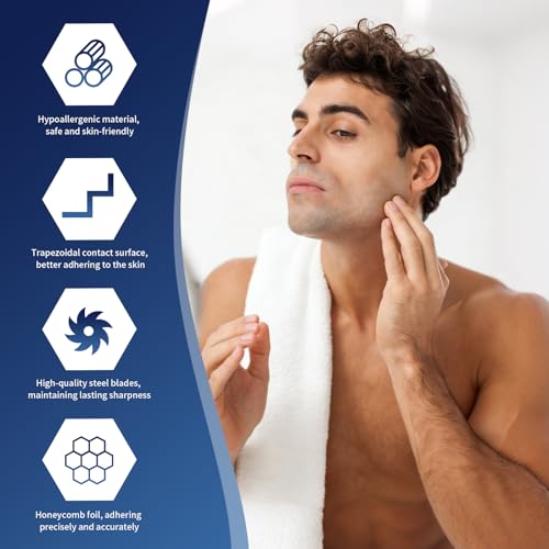 1 Pack Pro Shaver Replacement Foil and Cutters Compatible with andis No.17150/17155/17200 Shaver ProFoil Lithium Replacement Golden