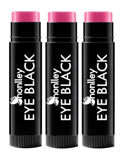 Hot Pink Eye Black Stick 3 Pack - Anti-Glare Sports Makeup